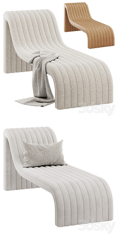 Augustine Chaise Lounge by Four Hands